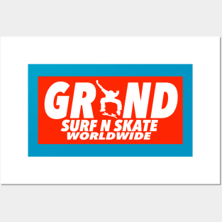 GRIND SKATE LOGO Posters and Art